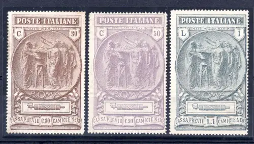 Schwarze Hemden die komplette Serie MNH