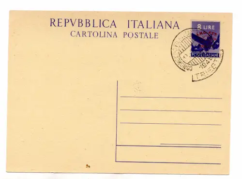 Trieste A - Lire 8 Congress Filat. Triestino Nr.C9 gebraucht Ann. spezielle