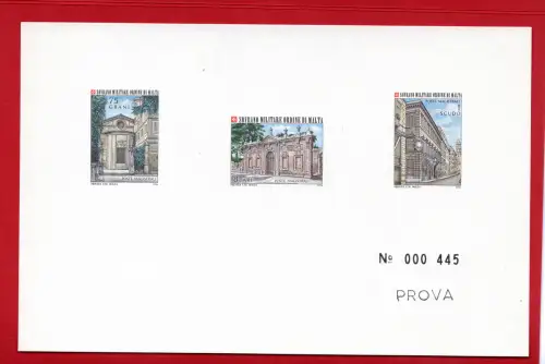 SMOM 1976 Ordensorte Nr. 116/118 Druckprobe Serie