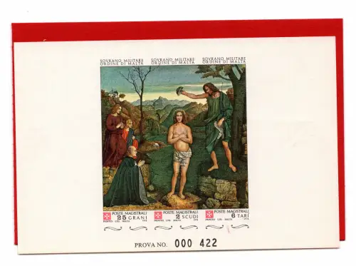 SMOM 1978 S. Giovanni Battista n. 146/148 Druckprobe