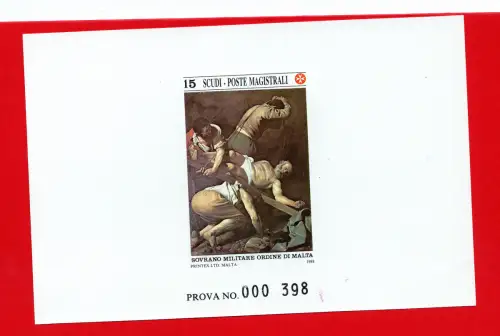 SMOM 1988 Caravaggio Nr. 282 Druckprobe