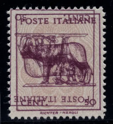 Kapitolinische Lupe Nr. 515Ap Doppeltorte druckt ein Umdrehen - M