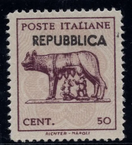 Kapitolinische Lupe mit Handaufdruck Republik