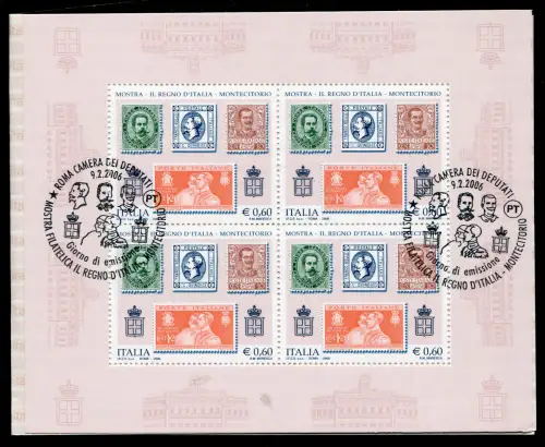 Libretto - Carnet Montecitorio 2006 Figurstempel FDC