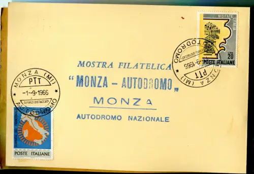 Das Auto in den Briefmarken - Autodromo di Monza 1966