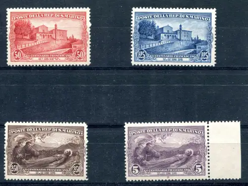 St. Francesco komplette Serie sehr frisch, gut zentriert