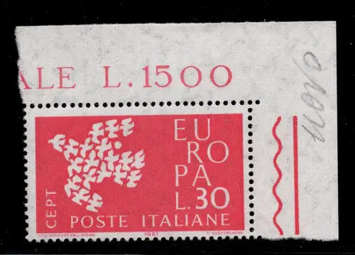 EUROPA 30 L. WEISSER FLECK UNTER DEM FLÜGEL BLATTECKE