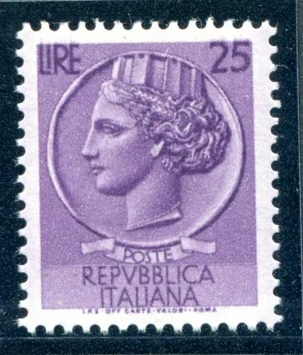 Syrakus Lire 25 Sorten dickes Papier