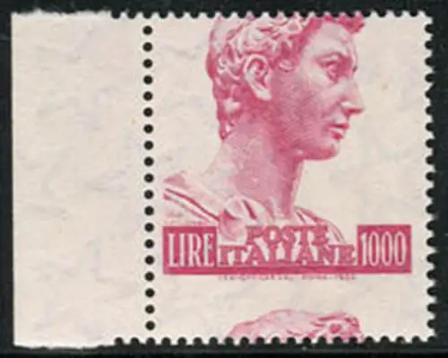 San Giorgio di Donatello Lire 1.000 Sorten verschobene Verzahnung