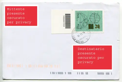 Archimedes Jahr mit Barcode isoliert auf Umschlag