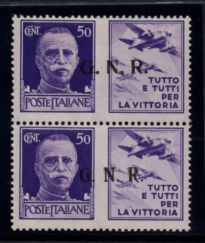 G.N.R. Cent. 50 Luftfahrt Vertikalpaare Aufdruck II + III