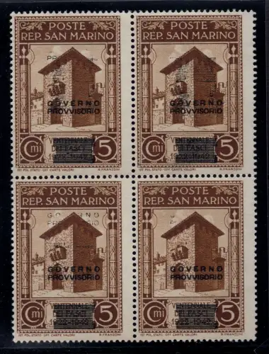 Provisorische Regierung Cent. 5 n. 266aa Doppelaufdruck - MNH