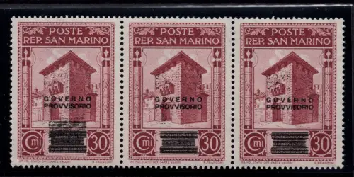 Provisorische Regierung Cent. 30 n. 270aa Doppelaufdruck - MNH