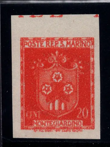 Cent Wappen. 20 n. 280a ungezähnt - MNH