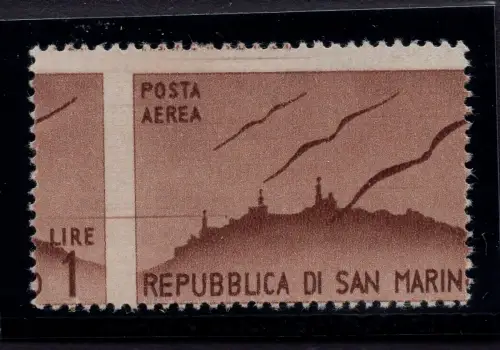 1946 Vedute P.A. Lire 1 n. 52dc links - MNH