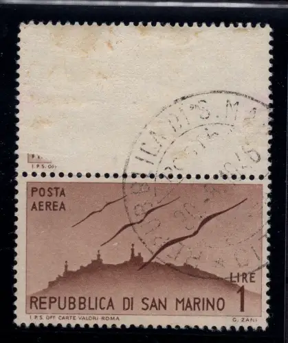 1946 Vedute P.A. Lesen Sie 1 fehlender Druck paarweise mit normalem