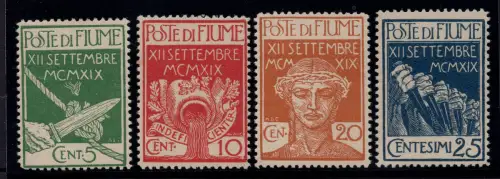 Fluss - Pro Legionari Nr. 127/130 Serie MNH