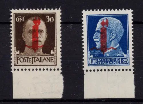 Fascetti di Firenze Cent. 30 und l.1,25 die beiden Werte