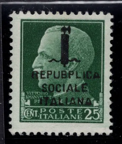 Centschelle. 25 Nr. 491 Sorte Repubplica Posiz. 92 di Roma - MNH