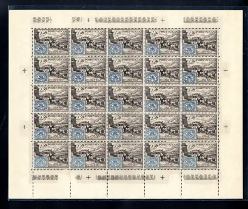 1952 Hundertjahrfeier Briefmarken des Kirchenstaates Nr. 155 - Bogen postfrisch