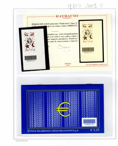 2009 kompletter Jahrgang Barcodes mit Zertifikat