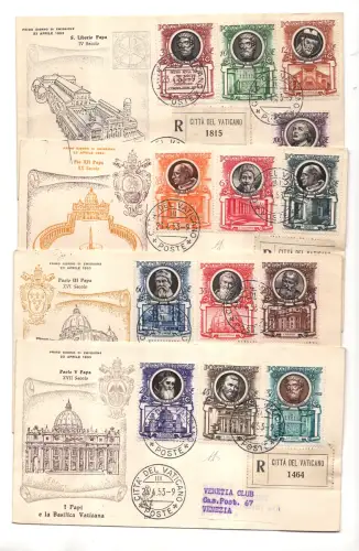 Vatikan - Päpste und Basiliken Serie auf Umschlägen Venedig