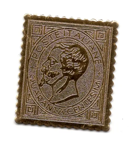 Typ Sardinien Cent. 10 Reproduktionen auf Foliengold