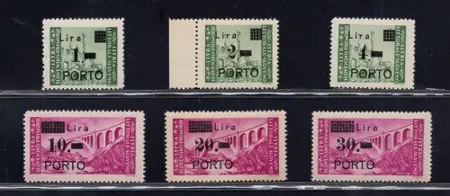 Istrien Occ. Jugoslawisch - Steuermarken komplette Serie