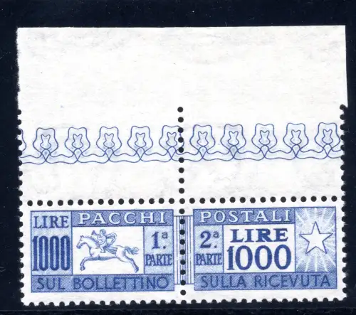 Postpakete Lire 1.000 Pferd Nr. 81 wunderschön