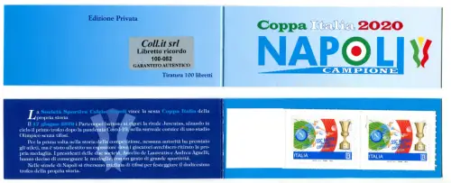 Fußball Libretto Napoli 2020 - Kat. Unified Nr. LC 3/20 - Nur 76 vorhanden