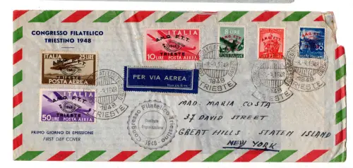 Philatelistische Konferenz Serie kpl. auf Umschlag Racc. I. Ausgabetag