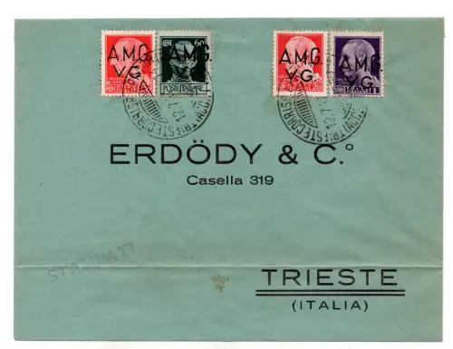 AMG.VG. - Cent. 20 + Ergänzungen auf Umschlag