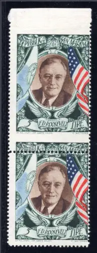 Roosevelt Lire 5 P.A. Nr. 63 Sorten nicht katalogisiert postfrisch