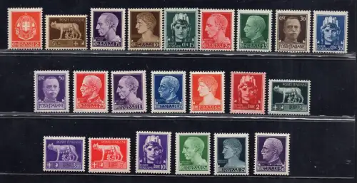 1929 Kaiserreich Nr. 242A/262 komplette Serie mit 22 MNH Werten