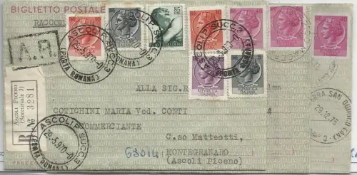 B.P. 40 Lire Syrakusana - drei gereiste Tickets