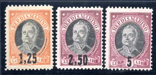 Onofri aufgedruckte komplette Serie