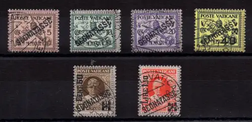 1931 Segnatasse Nr. 1/6 Serie kpl.