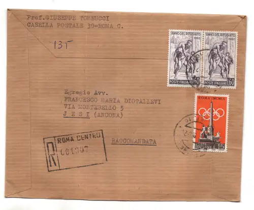 Flüchtling Lire 60 Paar auf Einschreiben