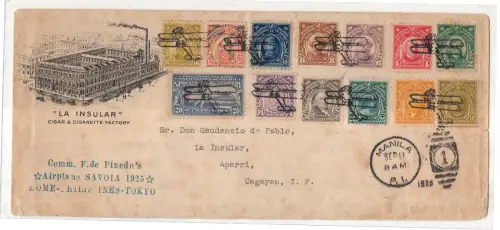 1925 De Pinedo - Flug Manila - Aparri - Annullierung der Ankunft in schwarz