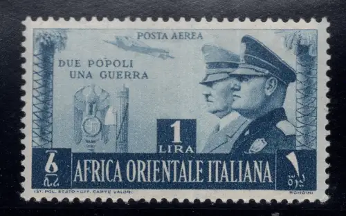 A.O.I. Bruderschaft Lire 1 Nr. 20 nicht ausgegeben - MNH