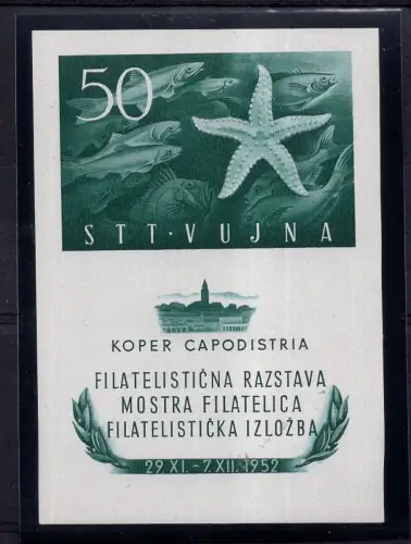 Triest B - Philatelistische Ausstellung BF Nr. 3 - MNH