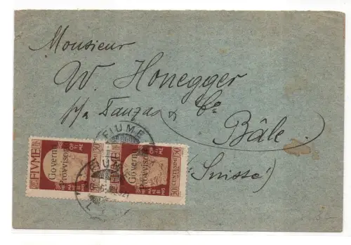 Fluss - Provisorische Regierung - Umschlag für die Schweiz