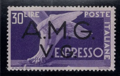 AMG. Sehr guter Zustand. Express 30 Lire Wasserzeichen in CD - MNH Position