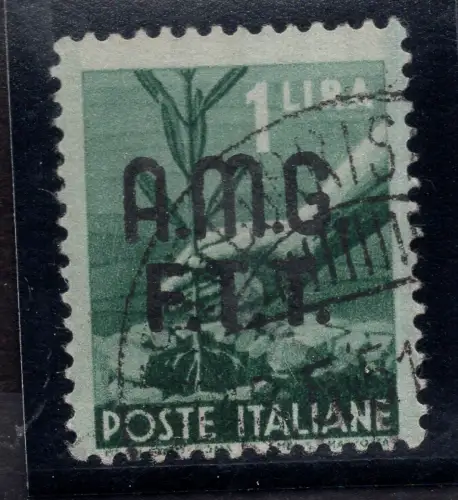 Demokratische 1 Lira weißes Wasserzeichenpapier in CD-Position