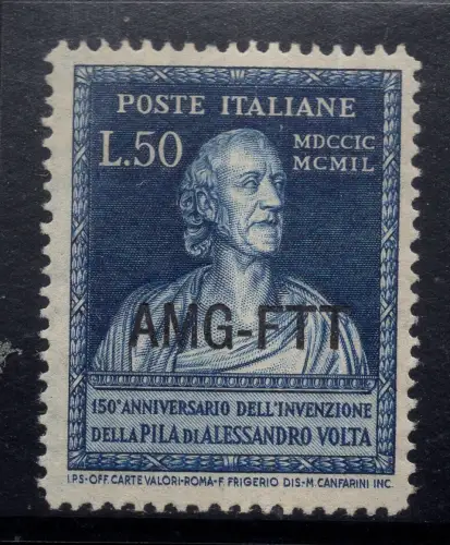 Volta Lire 50 Nr. 53 filigran links hoch SA - MNH