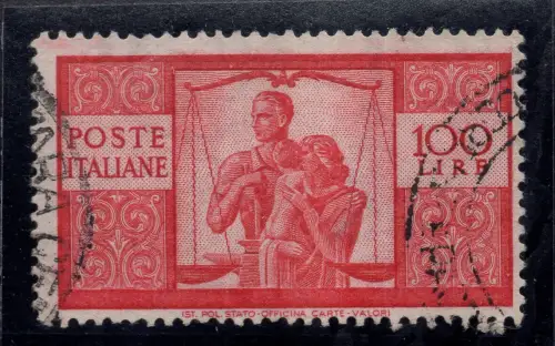 Democratica Lire 100 Nr. 565 zweite Wasserzeichenplatte ND