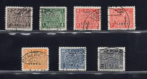 Unabhängiges Libyen Kyrenaika Steuermarken Nr. 1/7