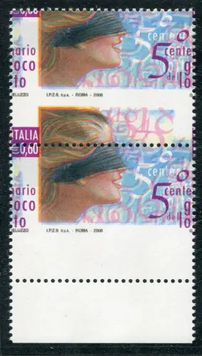 Lottospiel Sorte Zahnung in beide Richtungen verschoben