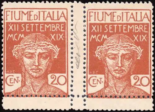 Fluss - Eingang Legionäre zum Fluss Cent. 20 Sorten