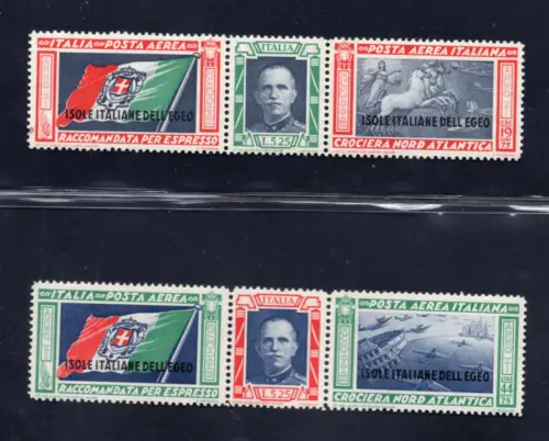 Ägäis - Balbo Triptychonkreuzer P.A. n. 28/29 MNH